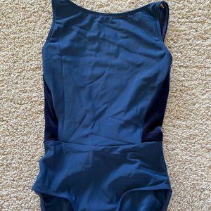 Eleve Dancewear Blue Ali Sorbet Velvet Leotard